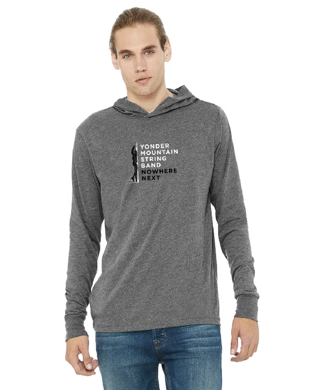 Nowhere Next Long Sleeve T-Shirt Mesh Blend Leather Blend Suede Blend
