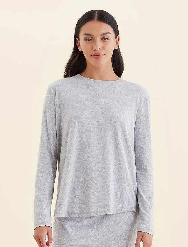 Jada Organic Cotton Knit Long Sleeve Tee Hooded Caped Shawl Collar