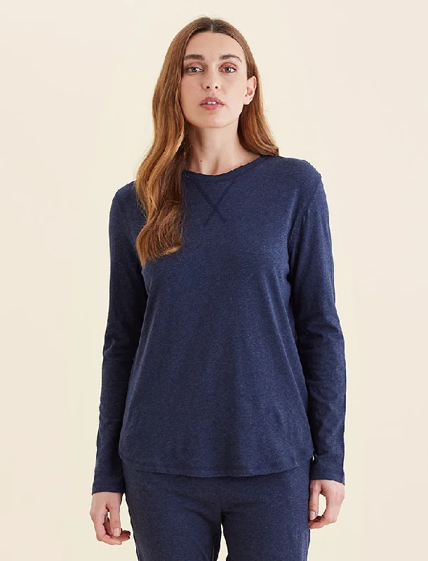 Jada Organic Cotton Knit Long Sleeve Tee Lace Blend Ribbed Blend Corduroy Blend