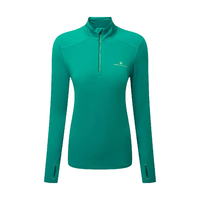 Ronhill | Women's Life Practice 1/2 Zip Tee Welt Pockets Slit Pockets