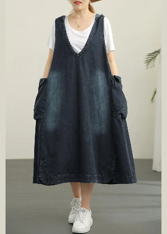 V-neck Denim Dress Double Pocket Loose LARGE T-Shirt 2024 Two Piece Set Graphic Embroidered Appliqued V-neck Denim Dress Double Pocket Loose LARGE T-Shirt 2024 Two Piece Set Graphic Embroidered Appliqued
