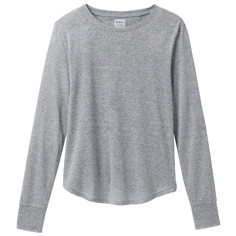 Women's Cozy Up Long Sleeve Tee Mesh Canvas Denim