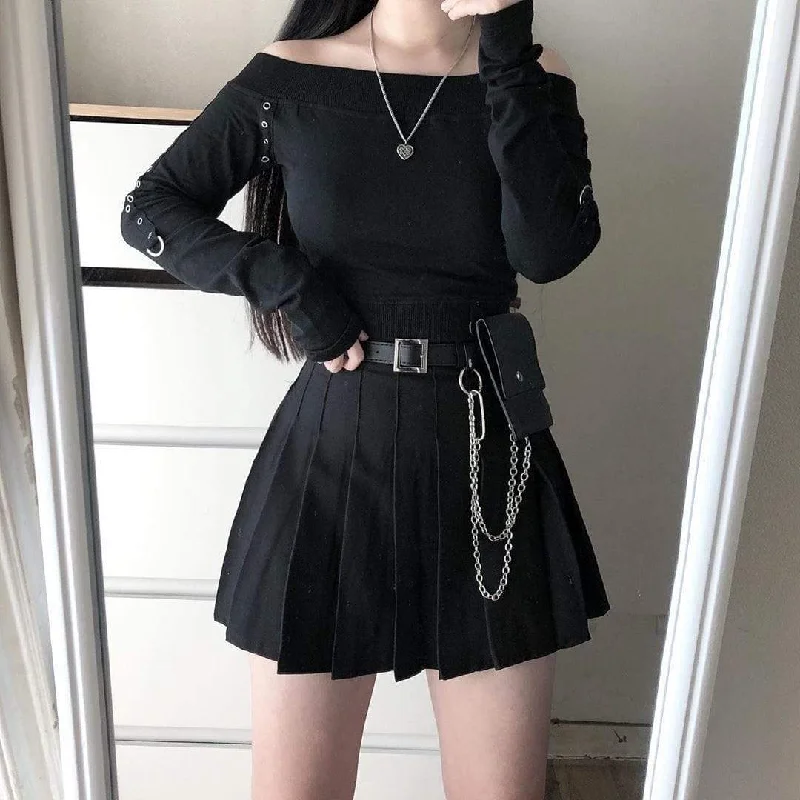 Women's Boat Neck Rings Design T-shirts Hooded Caped Shawl Collar