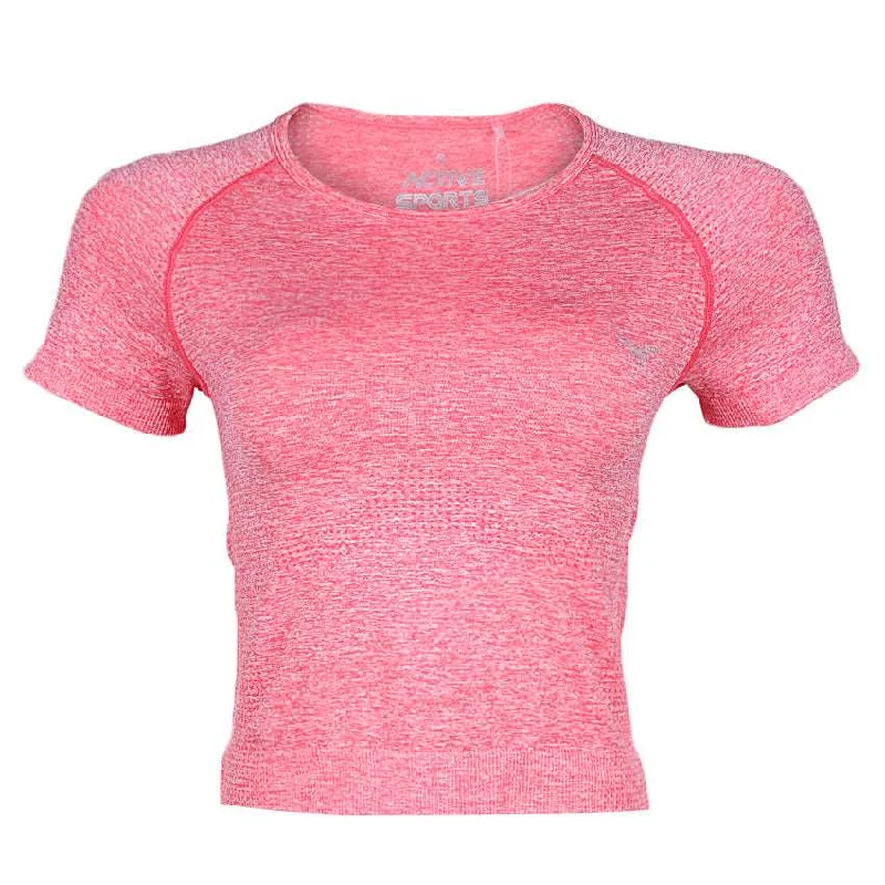 Active T-Shirts Notch Collar Peter Pan Collar Cowl Neck
