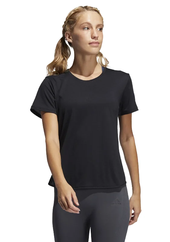 Adidas Womens Go to Training Tee 2.0 <BR> GQ9417 Print Jacquard Patchwork