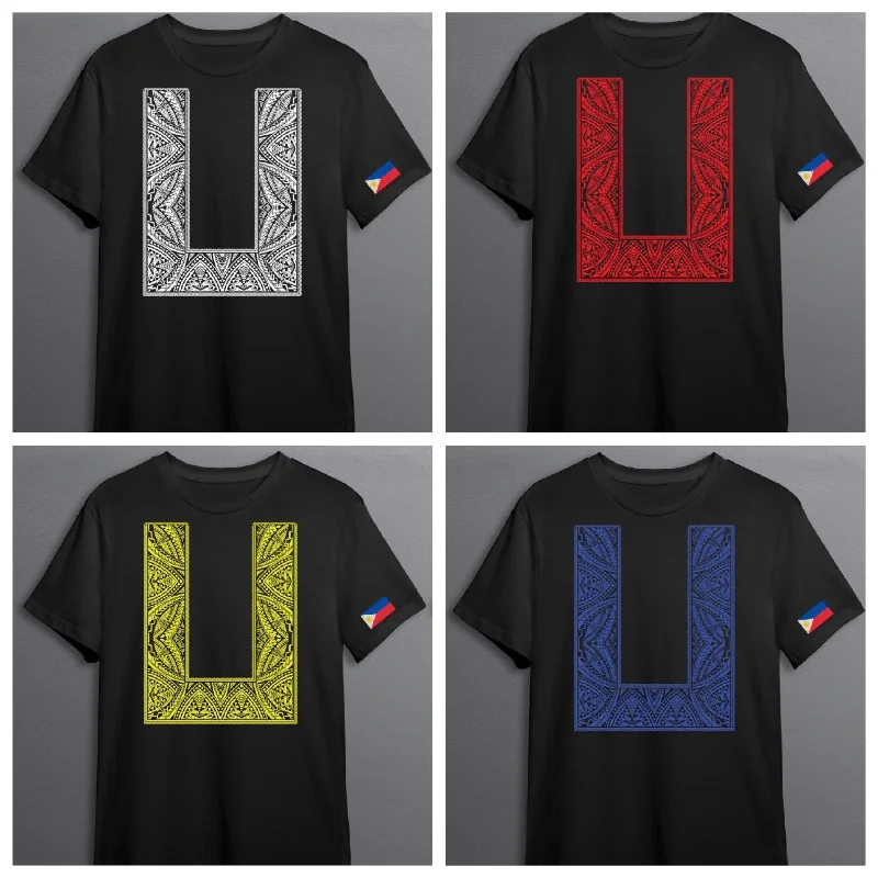BARONG Philippines TRIBAL FLAG Tees Mesh Fabric Canvas Fabric Denim Fabric