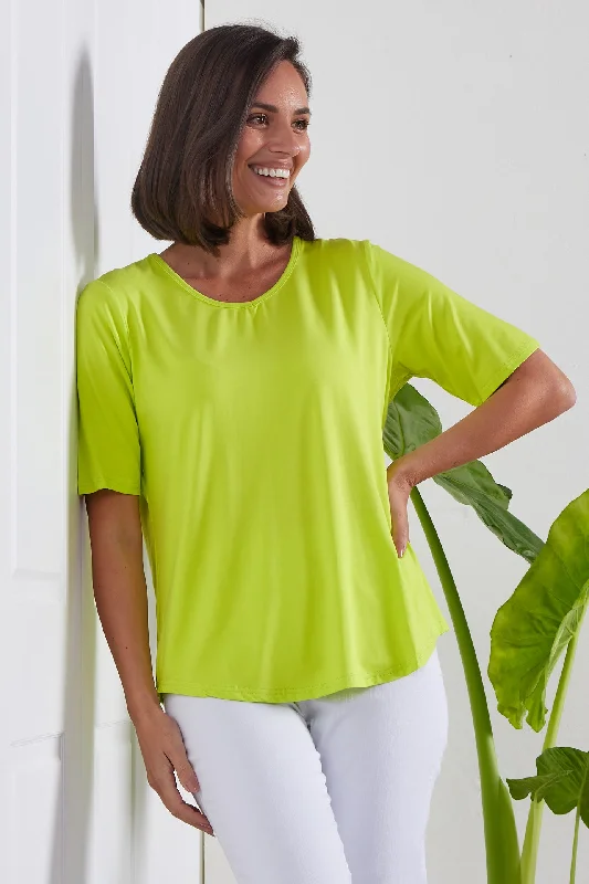 Belinda Modal Tee - Neon Citrus Knit Fabric Woven Fabric Fleece Fabric