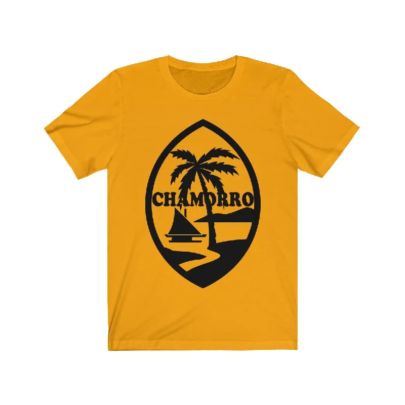 Chamorro Palms Unisex Tee Thin T-Shirt Open Front Quick Dry