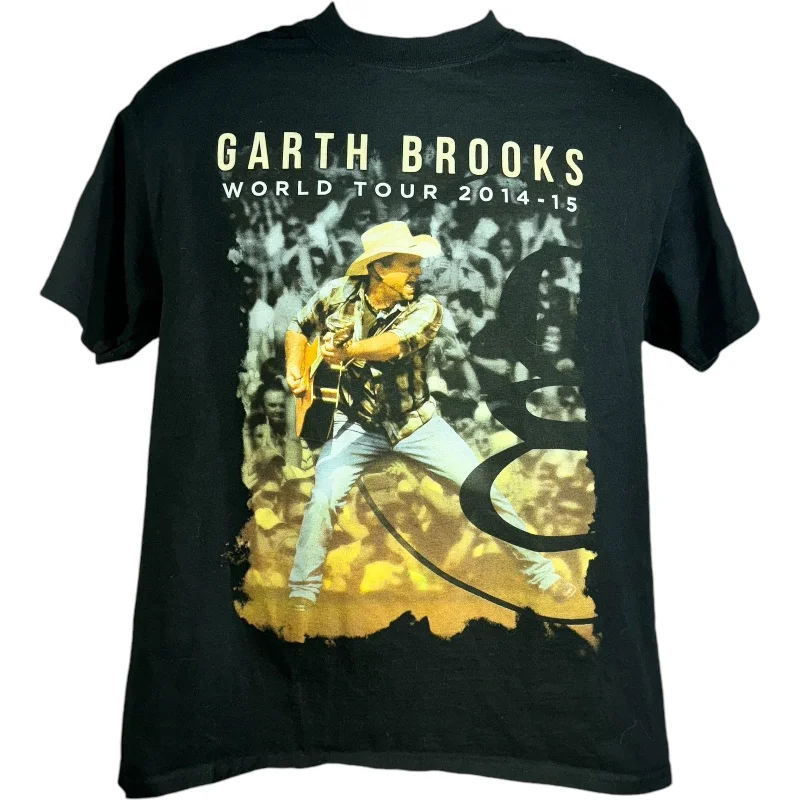 Garth Brooks World Tour Tee Zippered Front Buttoned Front Snap Front