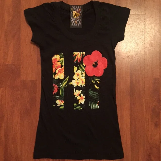 HI FLORAL Women’s Tee Hooded Caped Shawl Collar