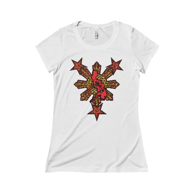 Leopard Sun Short Sleeve Tee Anti-Pilling Machine Wash Handmade