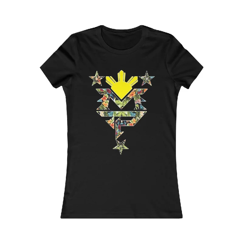 MP 3 Stars and Sun Womens Tee Chenille Brocade Lace