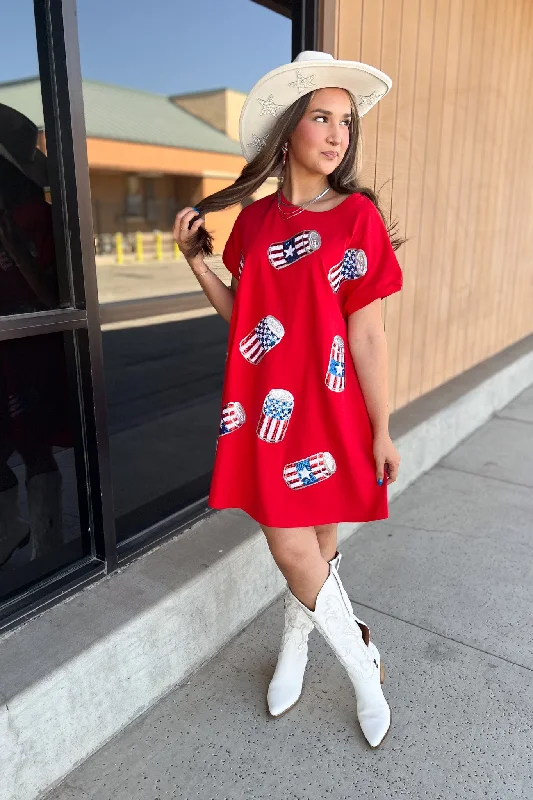Party In The USA T-Shirt Dress Chenille Fabric Brocade Fabric Lace Fabric