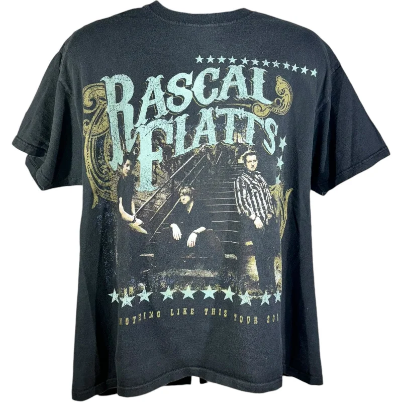 Rascal Flatts "Nothing Like This" Tour Tee 2010 Solid Print Embellished