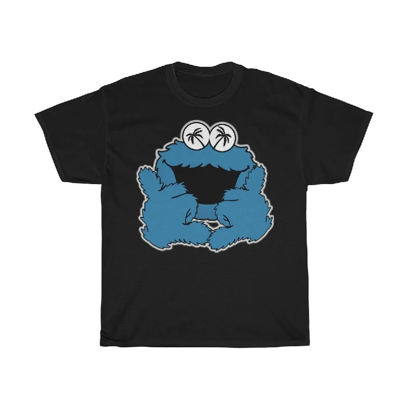 Shaka Monster Unisex Heavy Cotton Tee Solid Print Embellished