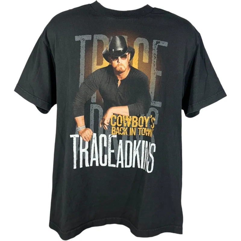 Trace Adkins "Cowboy's Back In Town" Tour Tee Spandex Blend Rayon Blend Denim Blend