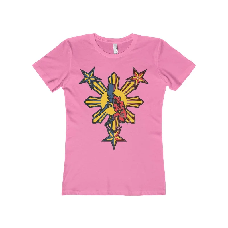 Traditional Sun Womens Tee Polka Dot Checkered Tartan