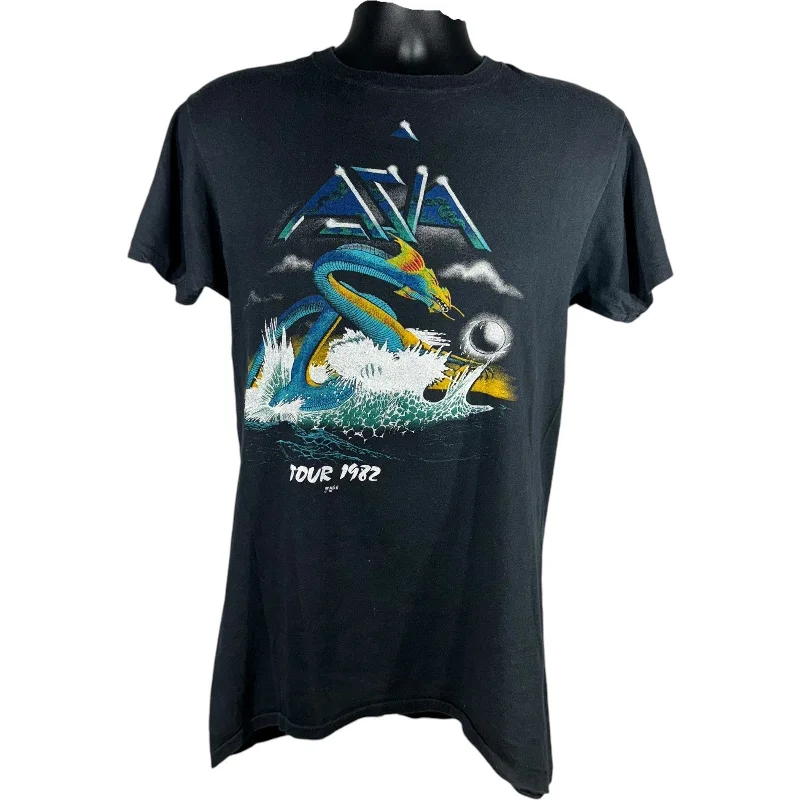 Vintage Asia Band Tour Tee 1982 Zippered Buttoned Snapped