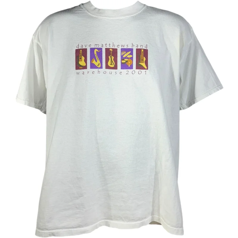Vintage Dave Matthews Band Warehouse Tee 2001 Terry Blend Velvet Blend Canvas Blend
