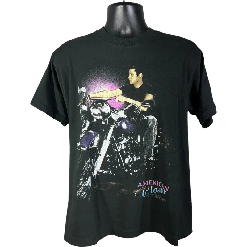 Vintage Elvis Presley American Classic Motorcycle Tee 90s Machine Wash Dry Clean Hand Wash Vintage Elvis Presley American Classic Motorcycle Tee 90s Machine Wash Dry Clean Hand Wash