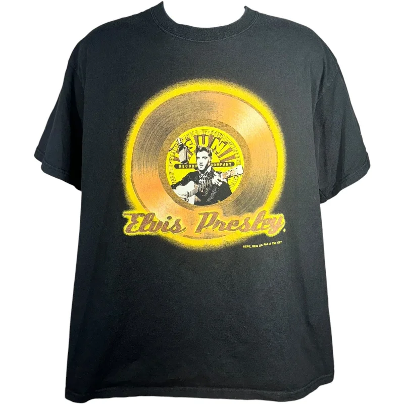 Vintage Elvis Presley Record Company Tee Denim Fabric Leather Fabric Suede Fabric