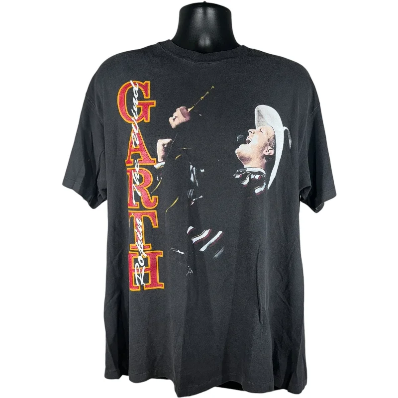 Vintage Garth Brooks Country Music Tee Rayon Velvet Corduroy