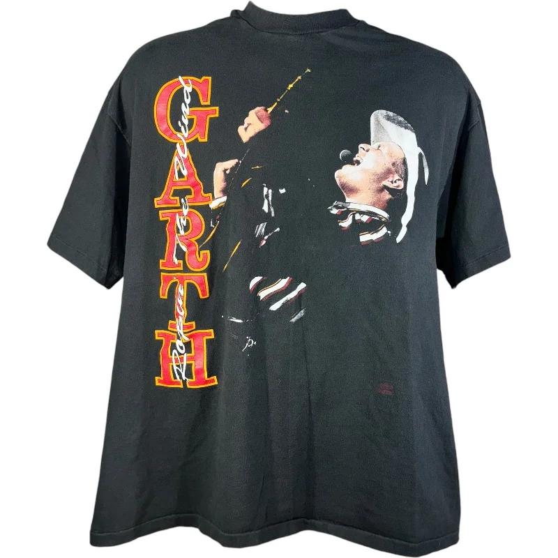 Vintage Garth Brooks "Ropin' The Wind" Tee Mesh Canvas Denim