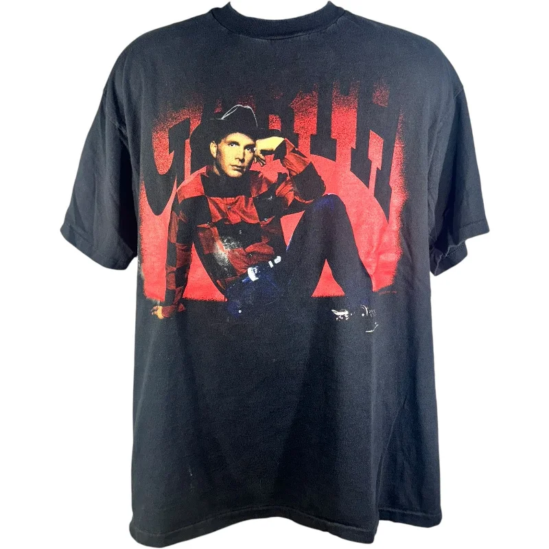 Vintage Garth Brooks Tour Tee 1993 Beaded Sequined Faux Fur