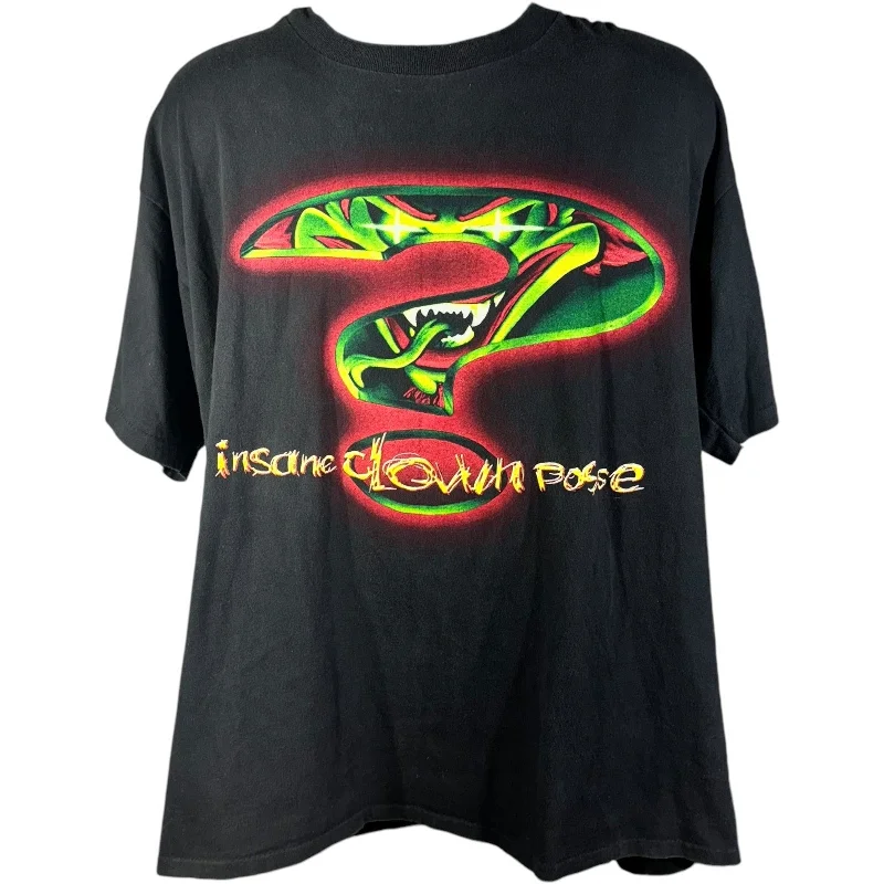 Vintage Insane Clown Posse Band Tee 90s Houndstooth Herringbone Solid