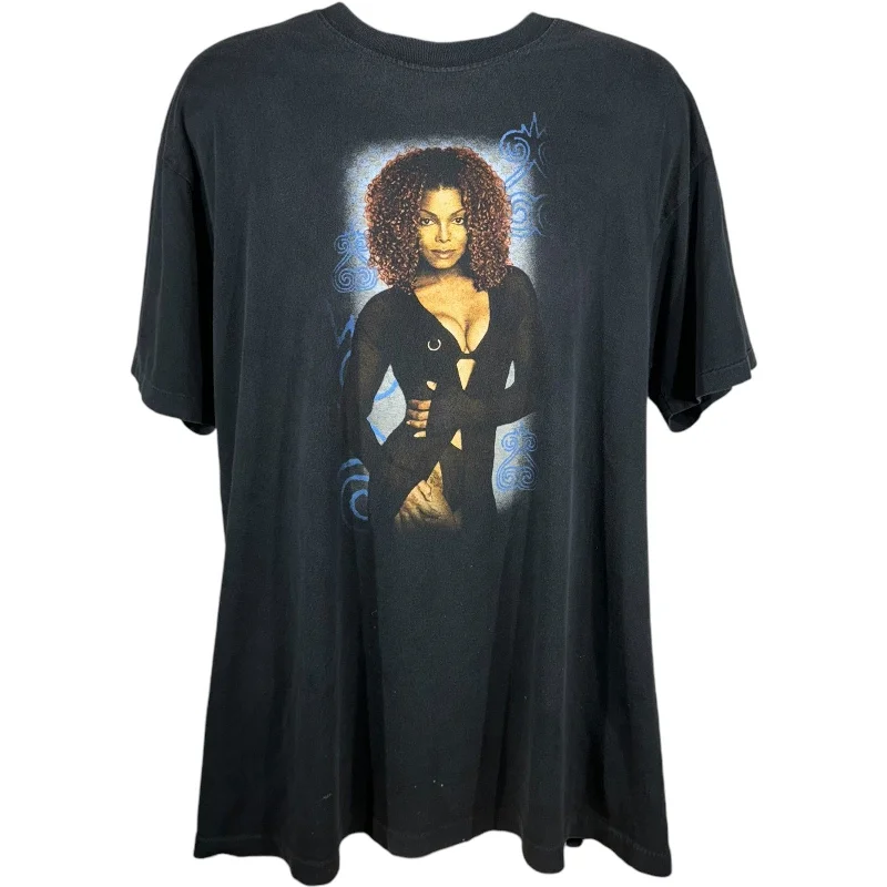 Vintage Janet Jackson "The Velvet Underground" Tour Tee 1998 Print Jacquard Patchwork