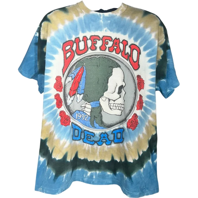 Vintage Liquid Blue Buffalo Dead Grateful Dead Tie Dye Tee Cotton Fabric Linen Fabric Terry Fabric Vintage Liquid Blue Buffalo Dead Grateful Dead Tie Dye Tee Cotton Fabric Linen Fabric Terry Fabric