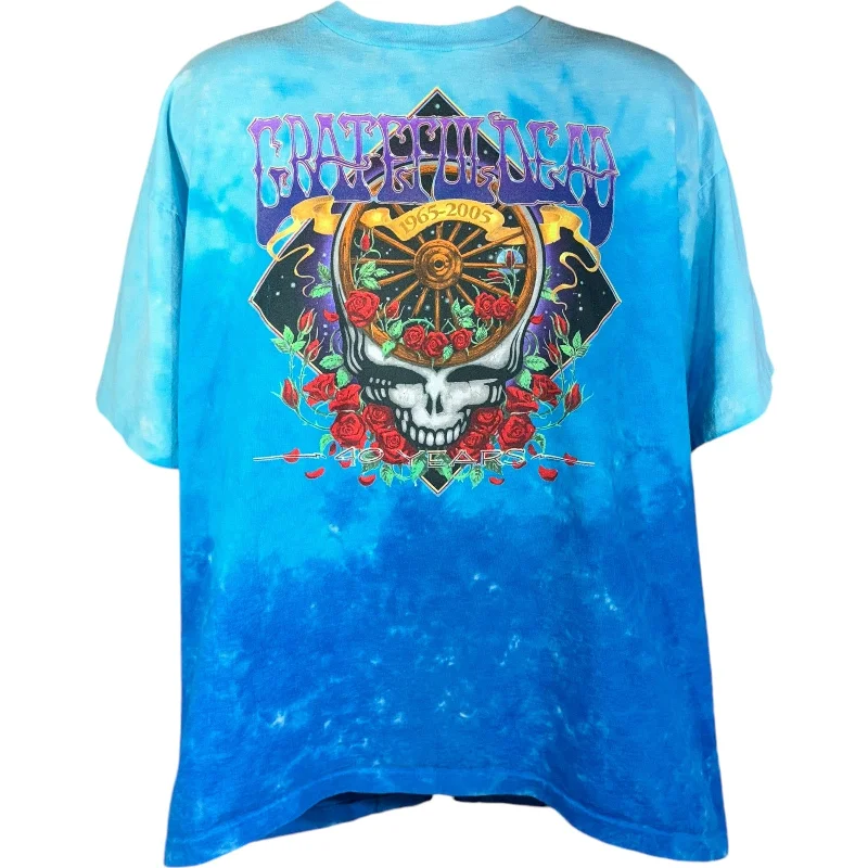 Vintage Liquid Blue Grateful Dead 40 Years Dip-Dyed Band Tee Terry Blend Velvet Blend Canvas Blend Vintage Liquid Blue Grateful Dead 40 Years Dip-Dyed Band Tee Terry Blend Velvet Blend Canvas Blend