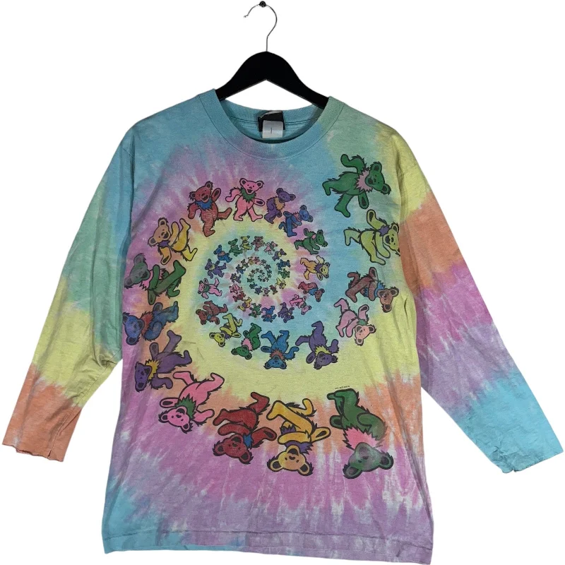 Vintage Liquid Blue Grateful Dead Tie Dye 3/4 Sleeve Tee '95 Chenille Fabric Brocade Fabric Lace Fabric Vintage Liquid Blue Grateful Dead Tie Dye 3/4 Sleeve Tee '95 Chenille Fabric Brocade Fabric Lace Fabric