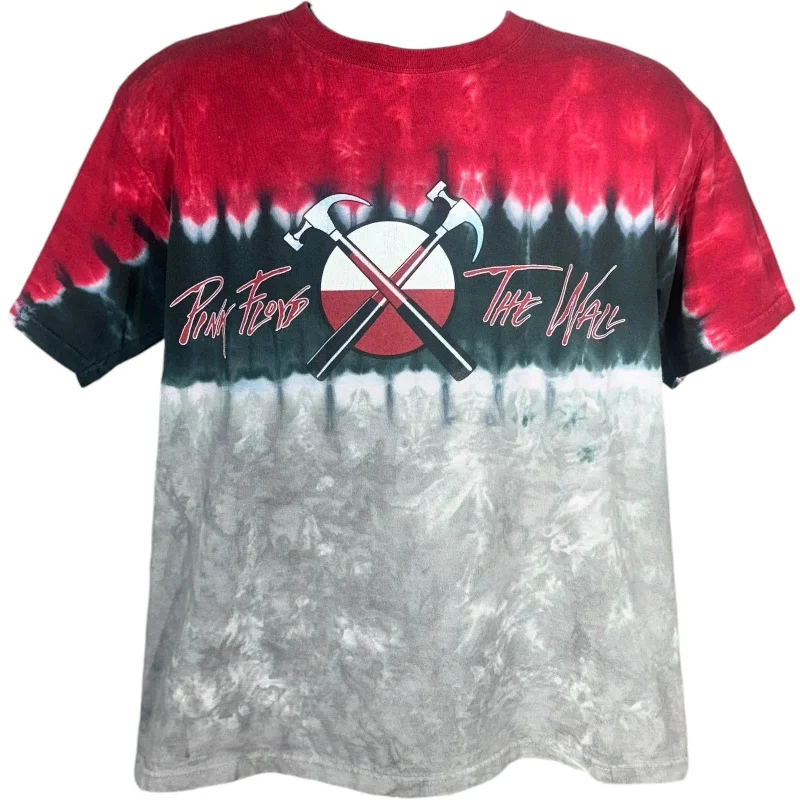 Vintage Liquid Blue Pink Floyd The Wall Tie Dye Band Tee Jersey Fabric Tulle Fabric Batik Fabric Vintage Liquid Blue Pink Floyd The Wall Tie Dye Band Tee Jersey Fabric Tulle Fabric Batik Fabric