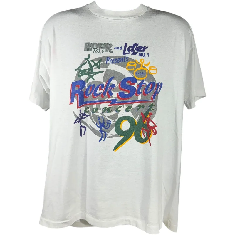 Vintage Rock Stop Concert Tee Chenille Fabric Brocade Fabric Lace Fabric