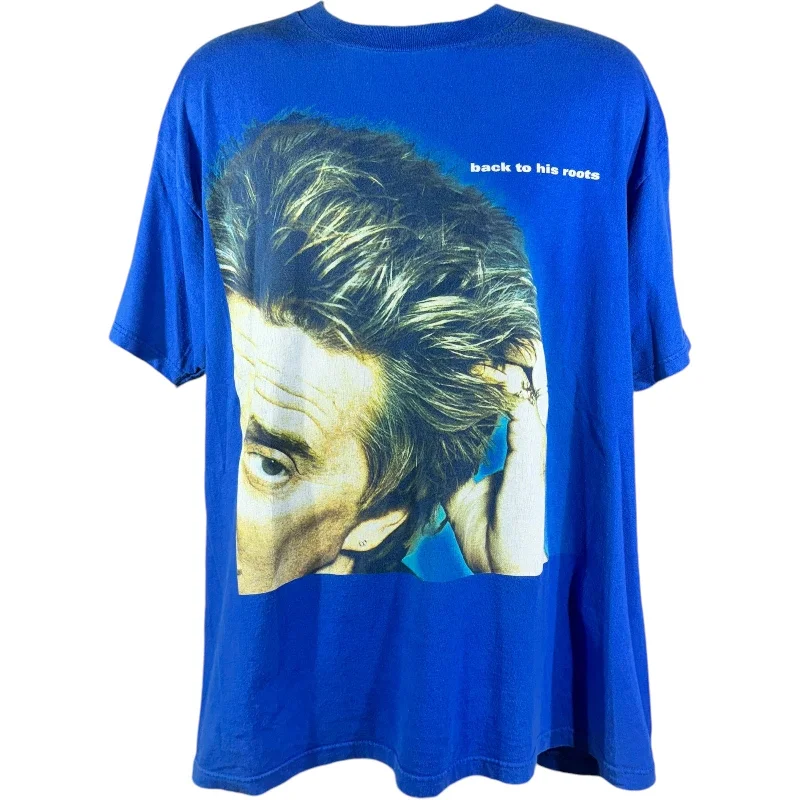 Vintage Rod Stewart Back To His Roots Band Tee Print Jacquard Patchwork