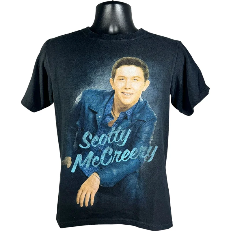 Vintage Scotty McCreery American Idol Tee Solid Color Striped Floral