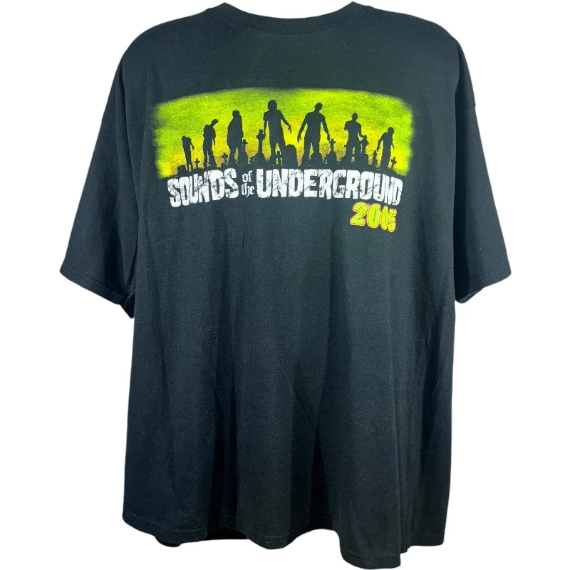 Vintage Sounds of the Underground Concert Tee 2005 Asymmetrical Pockets Print