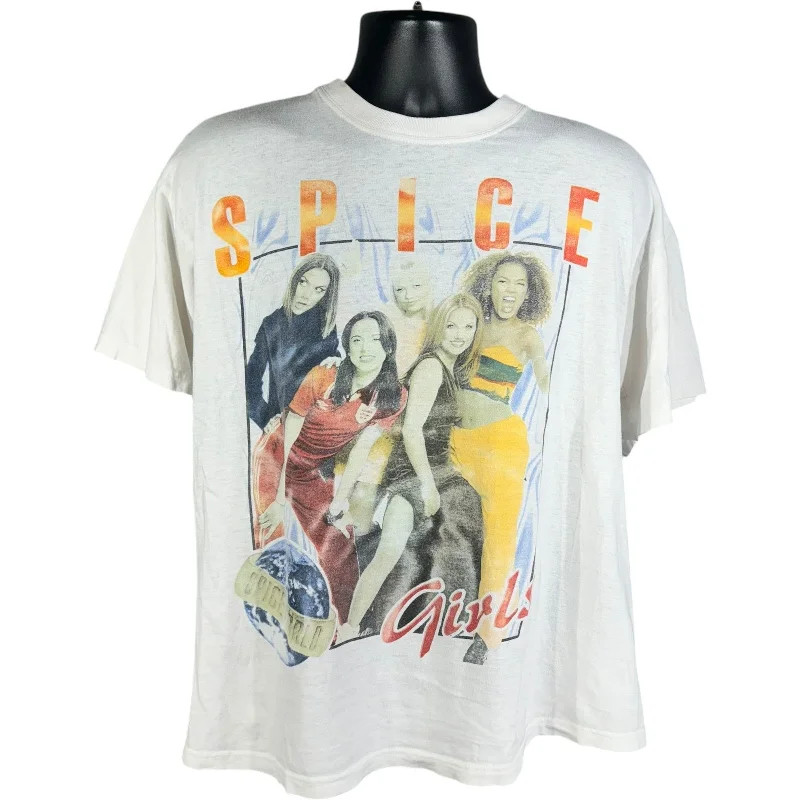 Vintage Spice Girls "Spice World" Tee Hooded Caped Shawl Collar