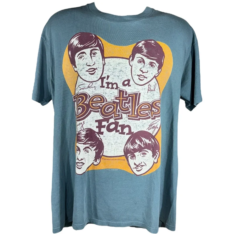 Vintage The Beatles Band Tee Spandex Blend Rayon Blend Denim Blend