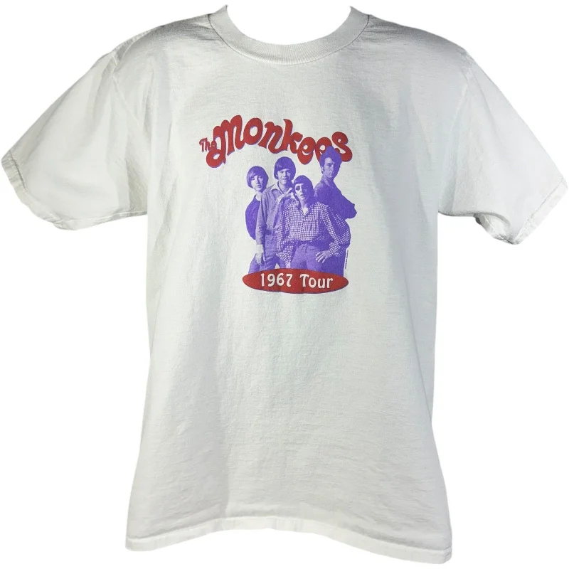 Vintage The Monkees 67' Tour Tee 1995 Handmade Hand-knitted Hand-woven