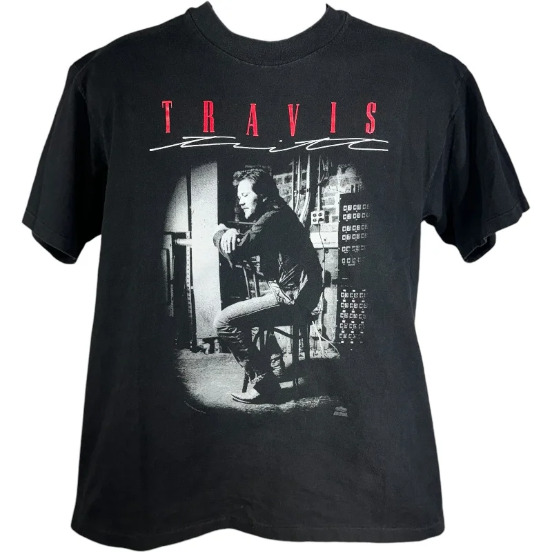 Vintage Travis Tritt "Rock 'n Country" Tour Tee 1993 Zippered Buttoned Snapped