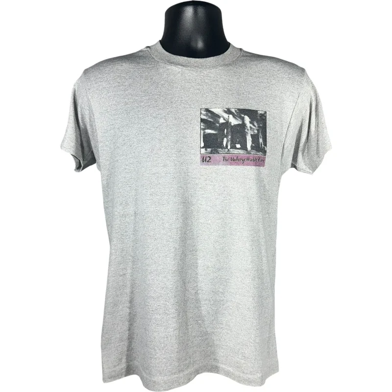 Vintage U2 The Unforgettable Five Tour Tee 80's Fleece Fabric Down Fabric Feather Fabric Vintage U2 The Unforgettable Five Tour Tee 80's Fleece Fabric Down Fabric Feather Fabric