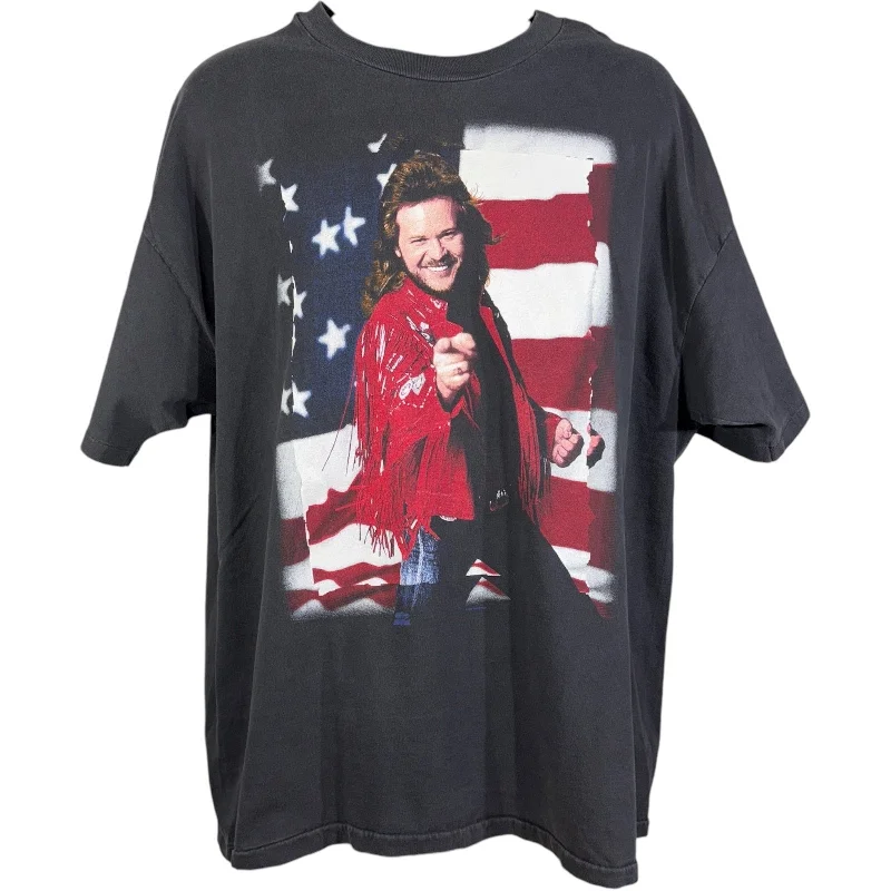 Vintage Winterland Travis Tritt American Flag Tee 1993 Fleece Fabric Down Fabric Feather Fabric Vintage Winterland Travis Tritt American Flag Tee 1993 Fleece Fabric Down Fabric Feather Fabric