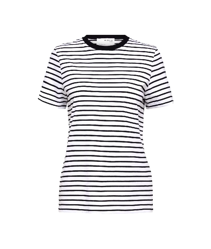 Striped T-Shirt - Multi Ribbed Striped Patterned