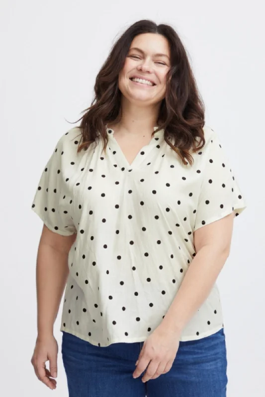 Cream Blouse Embroidered Floral Blouse