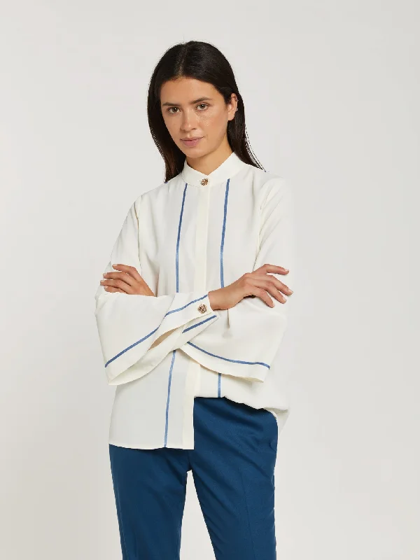 Bell sleeve blouse Frilled Cuff Blouse