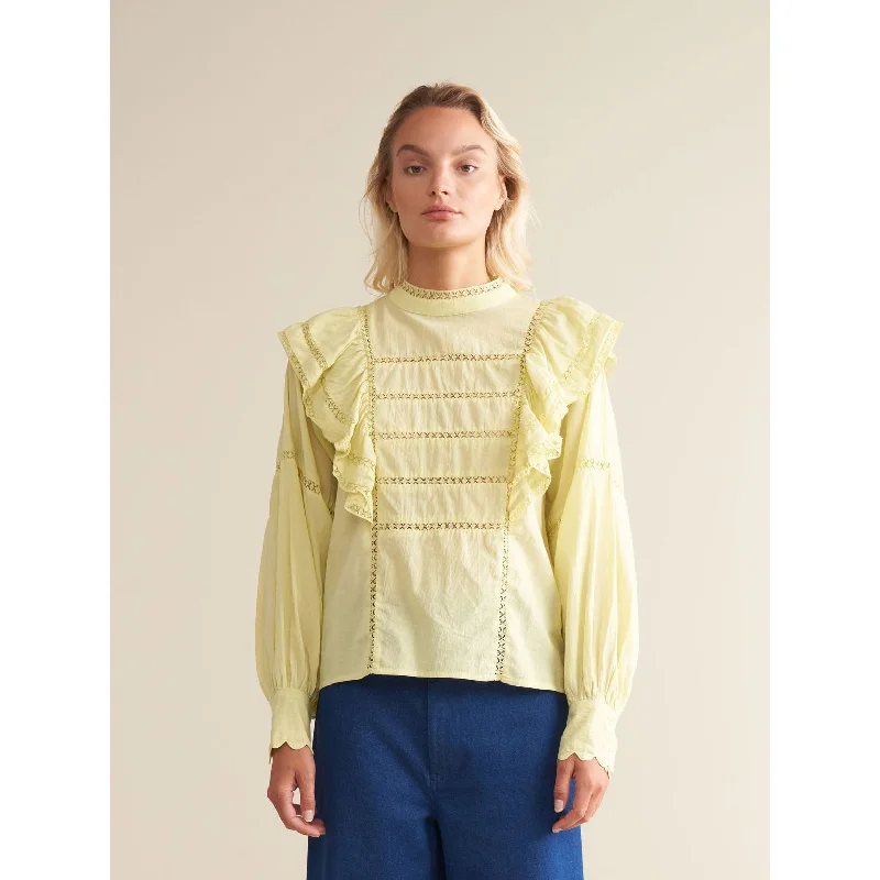 Bellerose Mellow Dolce Womens Blouse Satin Drape Blouse