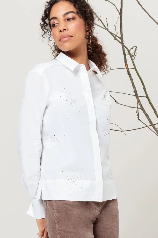 Bianca 45004 White Anina Blouse Bell Sleeve Blouse