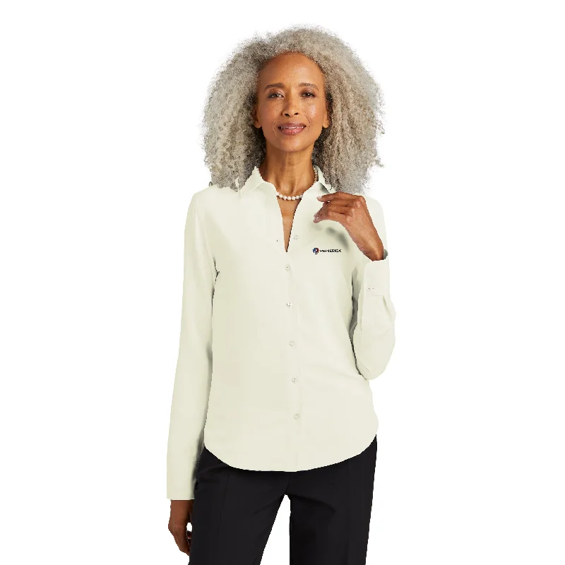 Brooks Brothers Satin Blouse Double Button Blouse